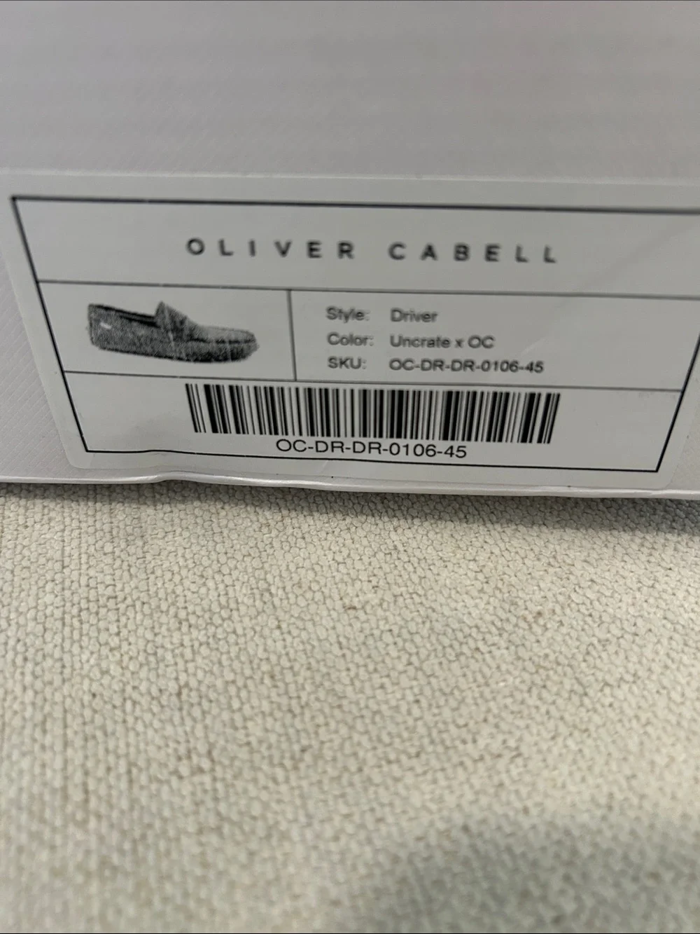 Oliver Cabell | Driver Uncrate x OC | Black, Size EU45/US12, NWT and box
